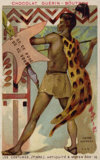 Kaffir Warrior by French School